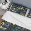 Ensemble de housse de couette feuille bleu et jaune Harmony-1539086439