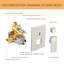 Robinet de baignoire et douche à pluie haute pression mural 10 "avec valve brute