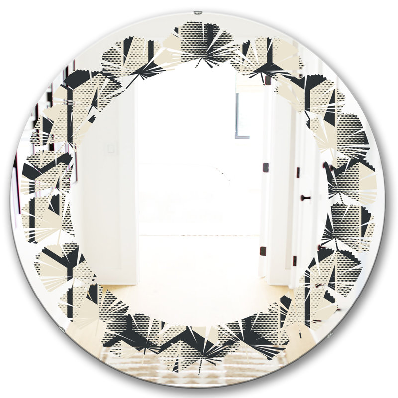 Miroir de salle de bain Leaves, H 23,6 po x l 23,6 po