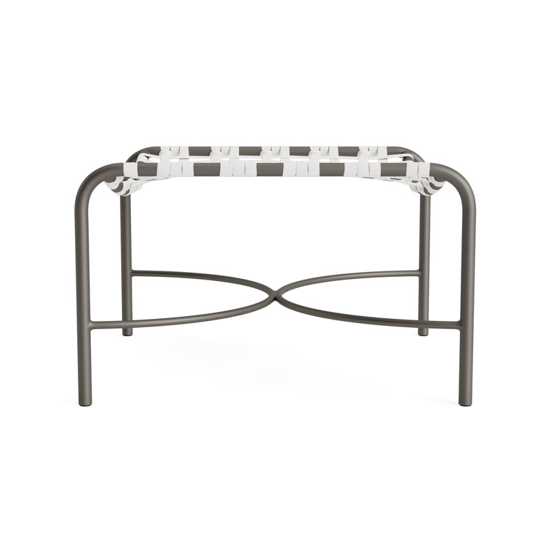 Kantan Outdoor Ottoman, White/Mica