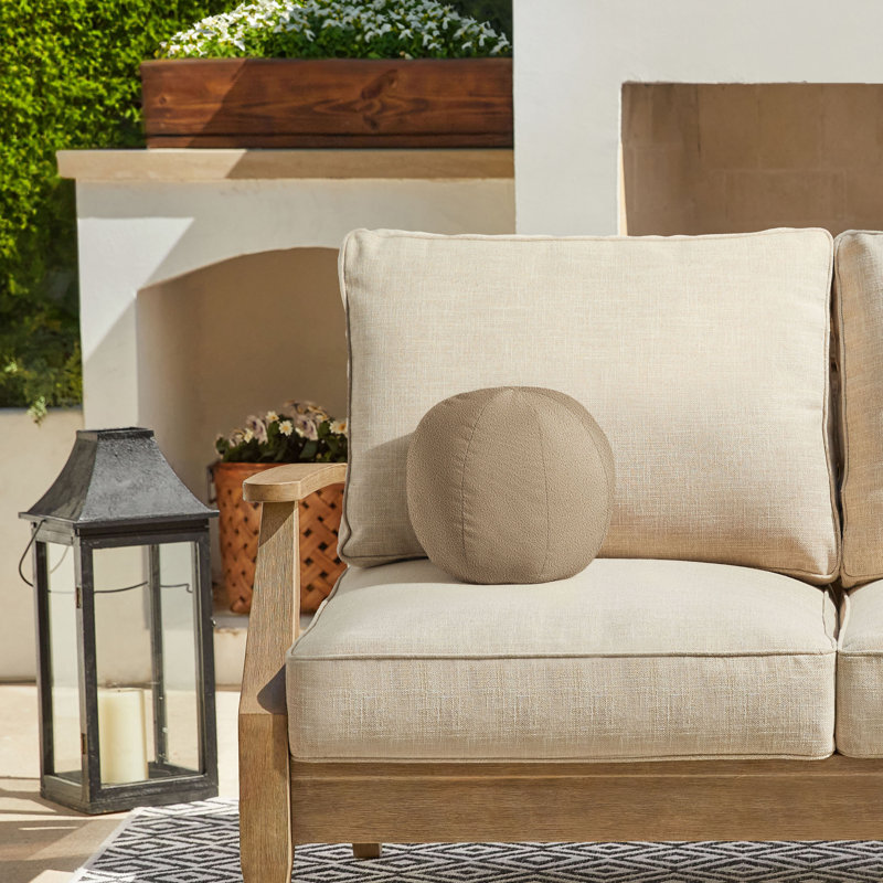 Outdoor Throw Pillow, Tan, 10" x 10"