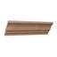 WM48 - Moulure de bois franc massif Crown Americraft, H 3 11/32 po x P 2 5/8 po x F 4 1/4 po x L 96 po, acajou Sapele Grade-96930210