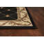 Tapis décoratif noir tissé à la main Fleur De Lis Oryana-266065817