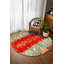 Tapis de polyester oriental vert en coton imprimé à la machine Susan-1674679009