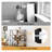 Miyashiro 47" H x 47"W Open Display Shelves Etagere Bookcase-1731298002