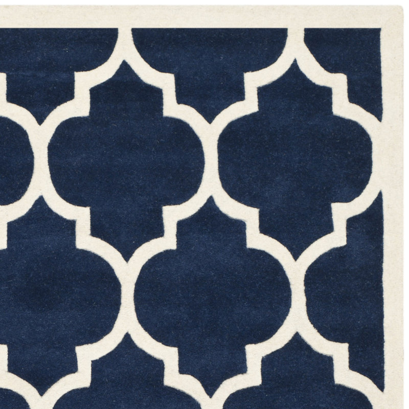 Carolene Hand Tufted Wool Geometric Rug, Runner 2'3" x 13'