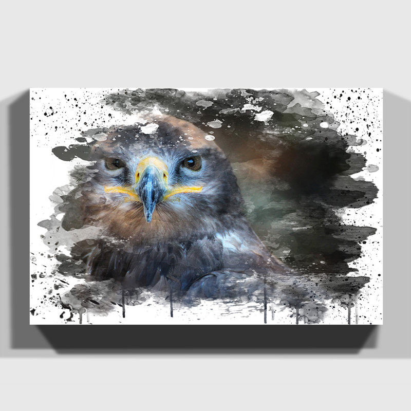Eagle Bird - Wall Art, 70cm H x 100cm W, Wrapped Canvas