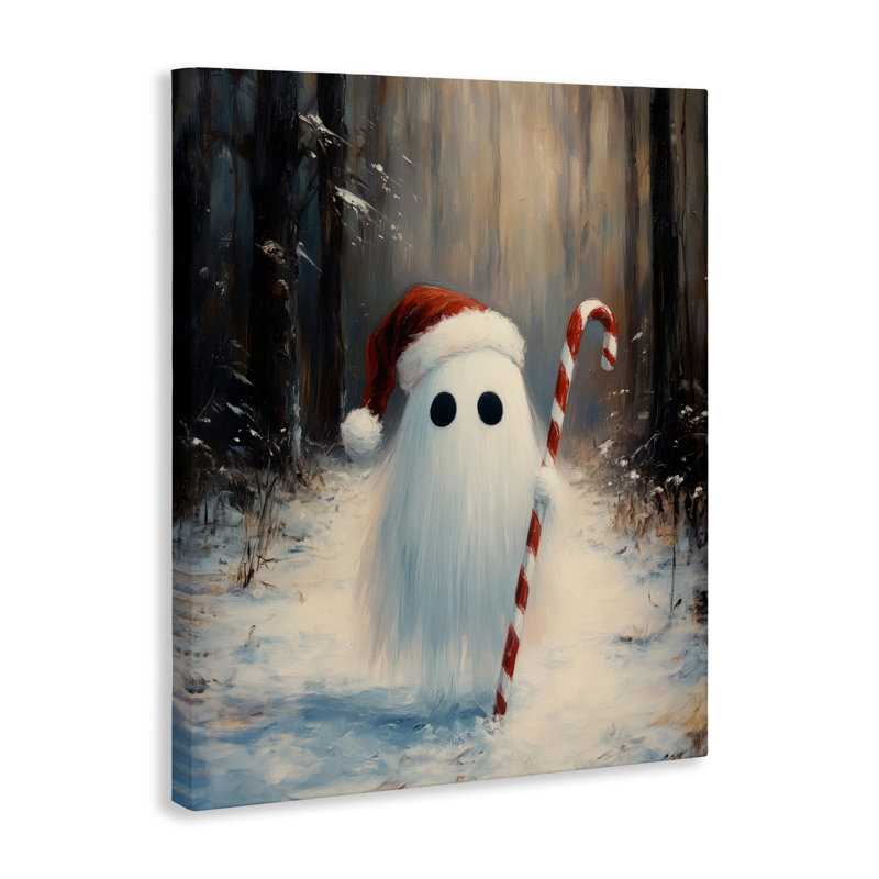 «Candy Cane Forest Ghost», conception par Arlington Prints, H 40 po x l 30 po