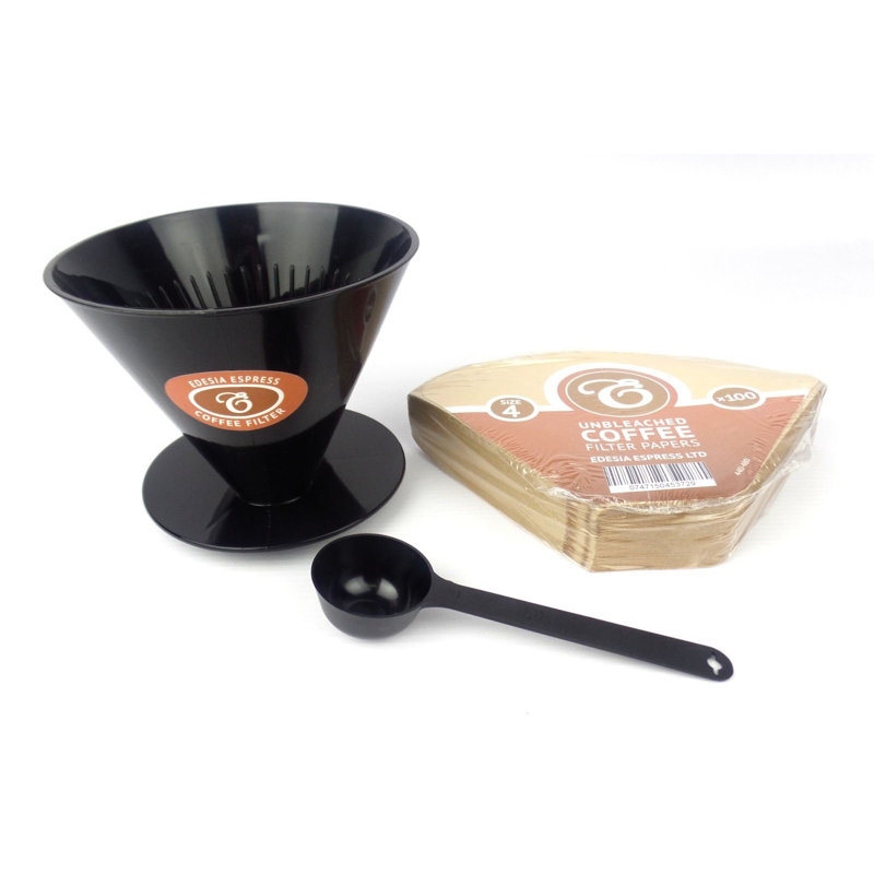 Size 4 Pour Over Filter Coffee Maker Set
