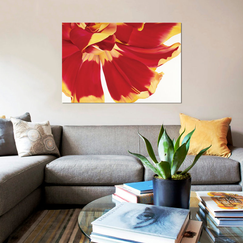 « floriade iii », impression sur toile, H 26 po x l 40 po x P 1,5 po, Toile tendue, Pas de tapis