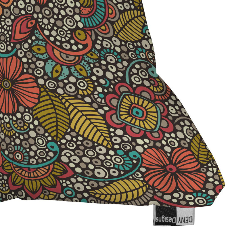 Valentina Ramos Garden Doodles Throw Pillow, 18" x 18"
