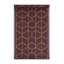 Tapis brun treillis lavable à la machine