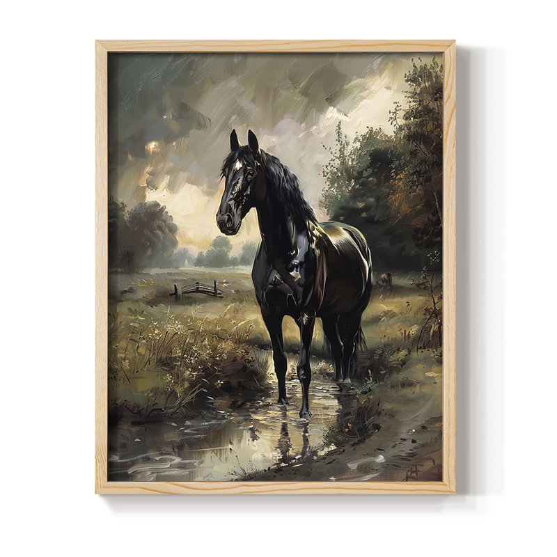 ANIMALS Series CECXV III, reproduction d'art encadrée - bois massif, H 11 po x l 9 po