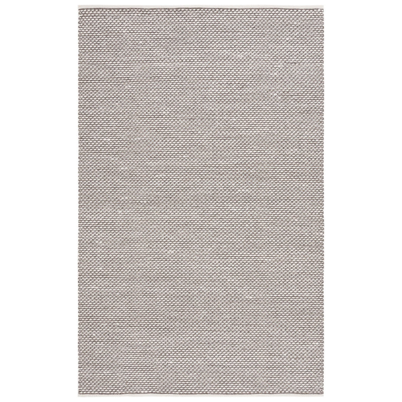 Vermont Flat Weave Wool/Cotton Rug in Brown, Rectangle 5' x 8'