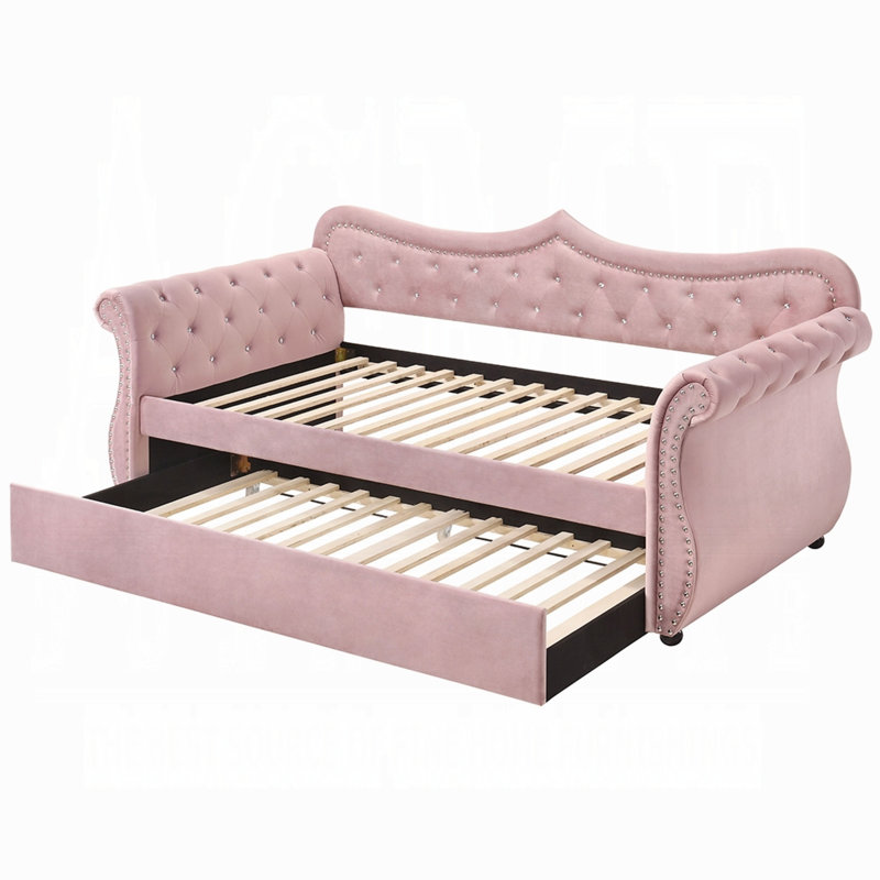 Adkins Daybed W/Trundle, Pink