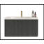 Meuble-lavabo flottant rayé en chêne noir brossé de 30 pouces avec lavabo en céramique blanche Etna, design moderne et élégant pour les salles de bain contemporaines-1300003534-1300003568