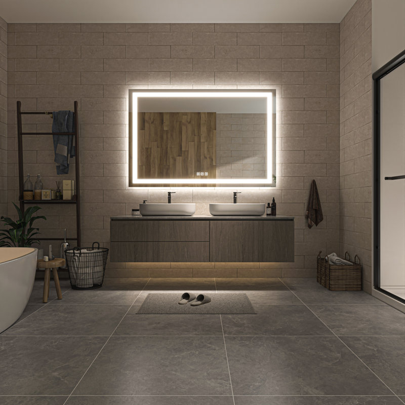 Ulrika Flat LED Mirror, 60" x 40", Rectangle