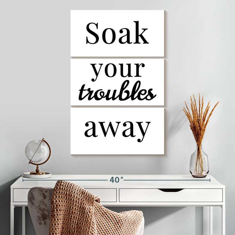 Tergel Soak Your Troubles Away, 32" H x 20" W