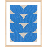 Blue Chevron By Andrea Stokes - Framed Wall Art