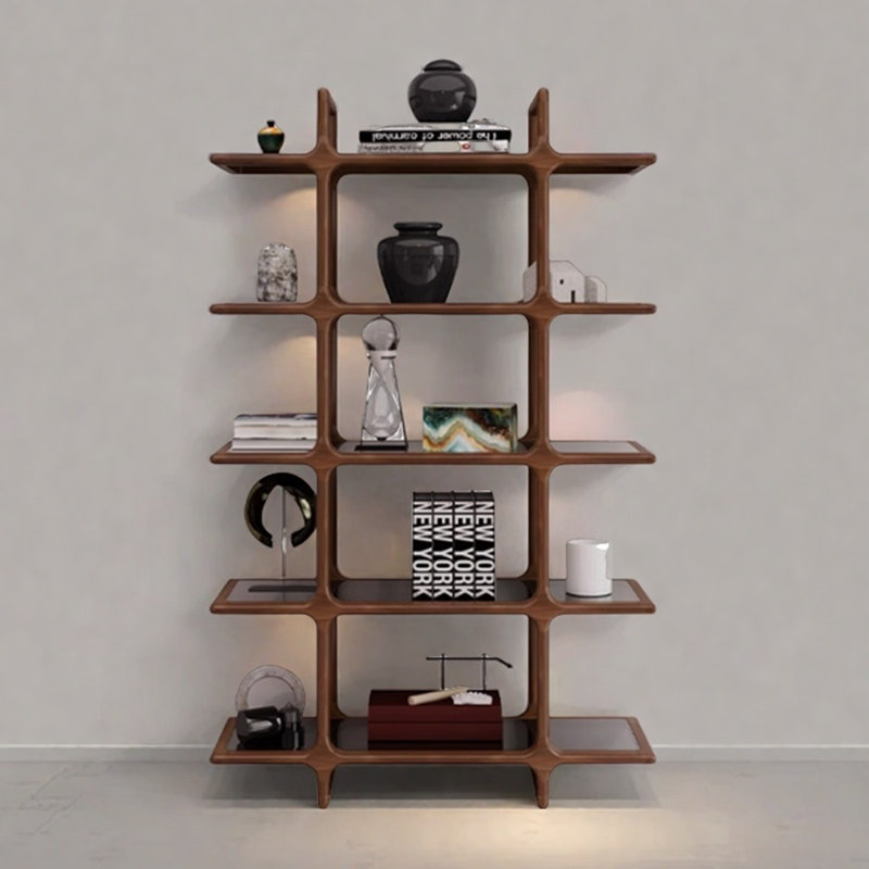 Elegant and beautiful bookcase, (5 Shelves) 79.5"H x 38.5"W x 13.7"D