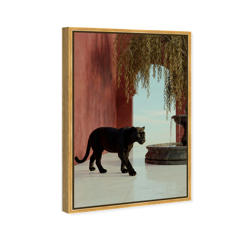 At The Palace Print by Oliver Gal, 17"H x 25"W, Gold Floater Frame