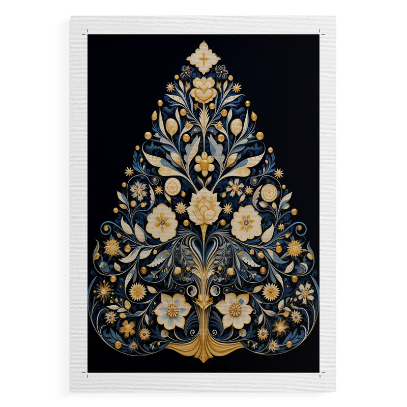 Art des Fêtes de Noël DCXLIX - Impression sur toile seulement - NON-CADRE, H 12 po x l 8 po