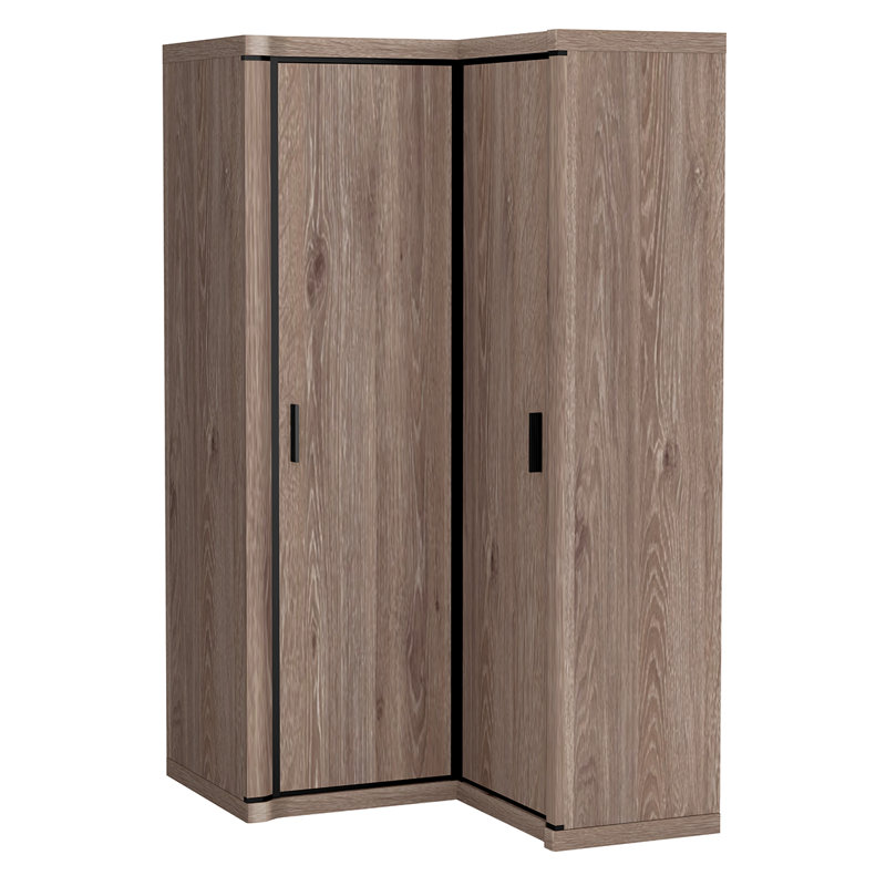 Temma 2 Door Laminate Wardrobe, Truffle Oak