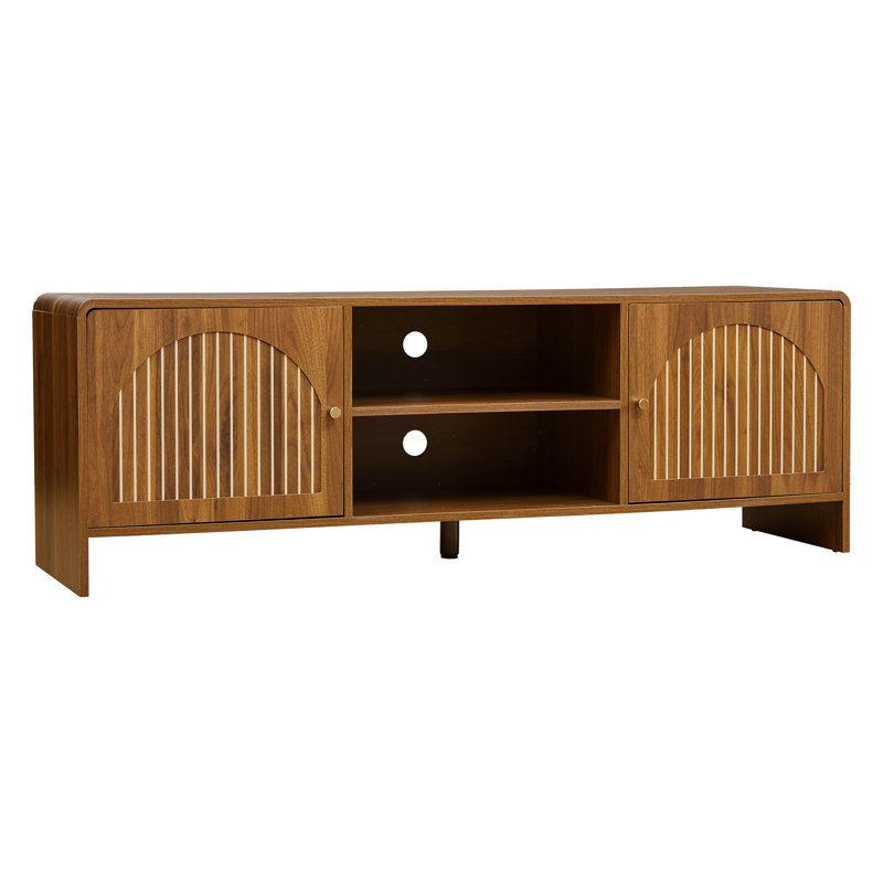 Meuble télé pour téléviseur de 65 po ou moins avec armoires de rangement