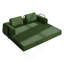 Canapé-lit convertible avec coussin cylindrique - Coussin pliant en velours côtelé avec cadre de forme fixe pour le salon, la chambre à coucher, le salon-264045007