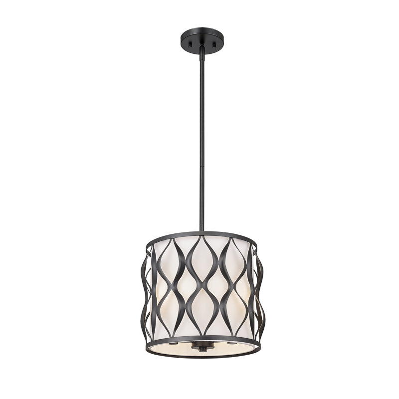 3 - Light Drum Pendant, Matte Black