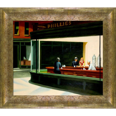 «Nighthawks» par Edward Hopper - reproduction d'art sur toile