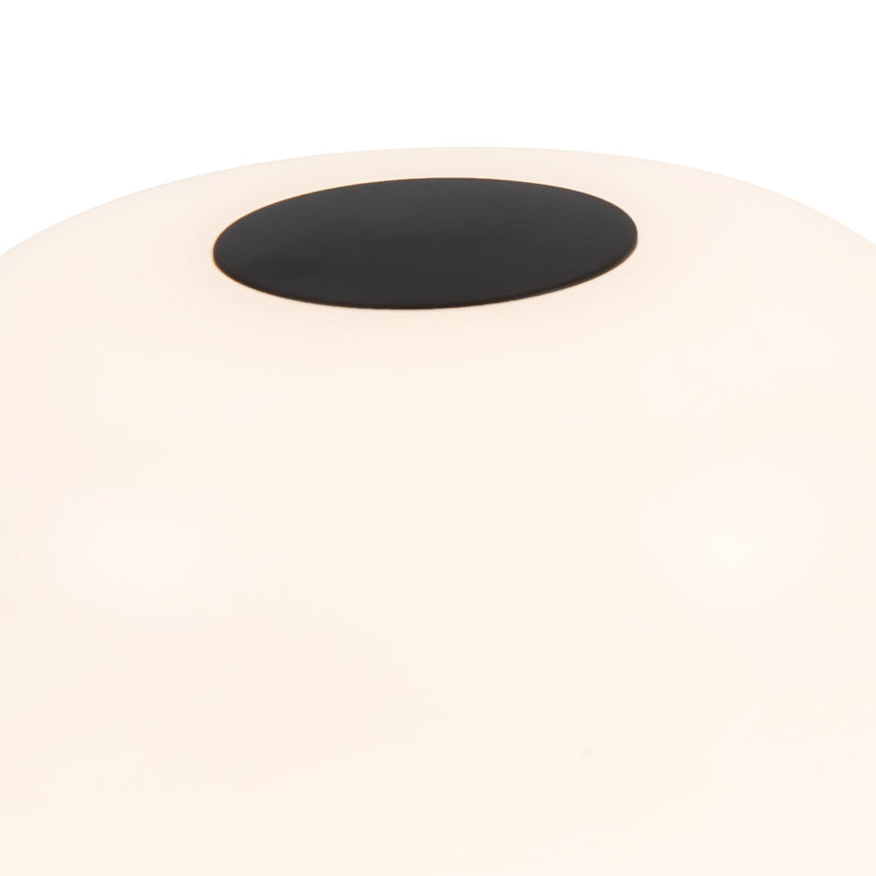 Lampe portable d'extérieur à DEL à intensité variable noire mat 3 po Wylla, Noir mat