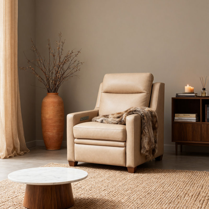 Fauteuil inclinable électrique Harpster , Blé
