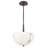 Three-Light Pendant w/ Cloudstone Bowl Shade-84742511