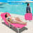 Adjustable 5 - Position Tanning Chair With Face And Arm Holes For Outside Relaxation On Patio, Lawn, Camping. Frame, Comfortable Skin, Easy To Use. White + Color Folding Hole Sunbathing Pool, Round-1657244746