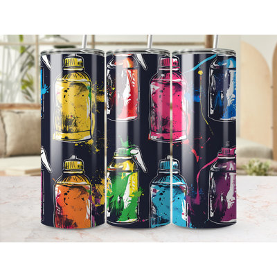 Choose Handmade Tumblers 591ml Vacuum Insulated Stainless Steel (18/8) Travel Tumbler with Straw