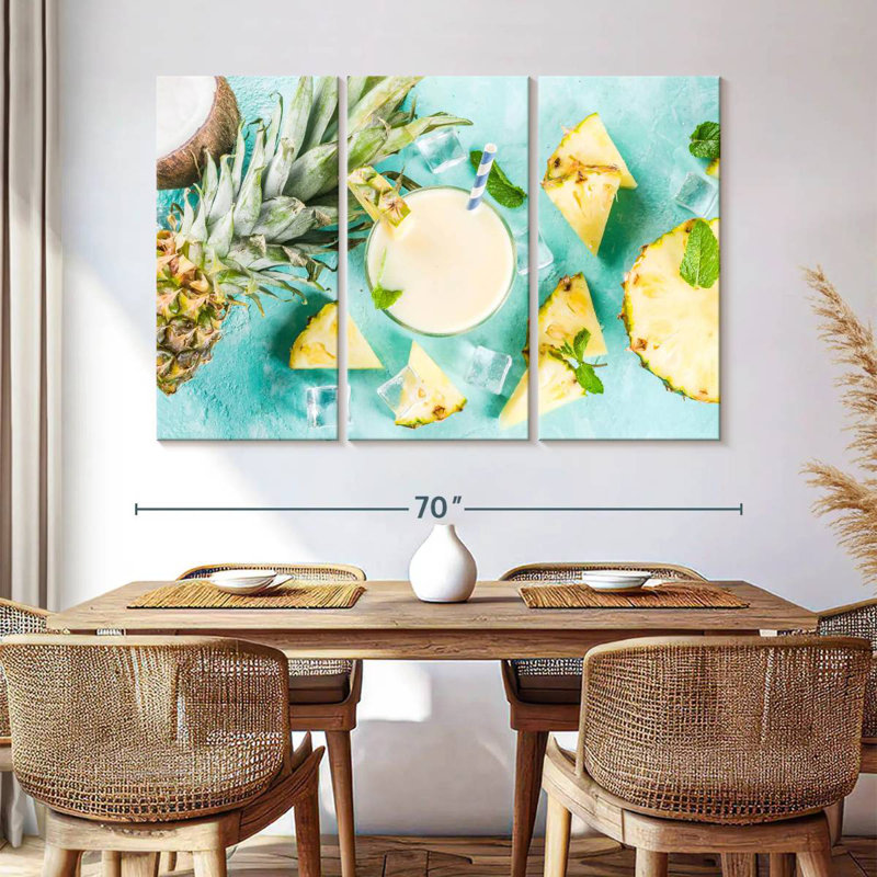 Yarlin Summer Pina Colada Cocktails, 42" H x 65" W