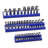 Magnetic Socket Organizer Set 3PCS Magnetic Socket Trays Blue for Metric