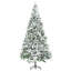 Arbre de Noël artificiel enneigé 7,5 pi 9 po avec branches réalistes