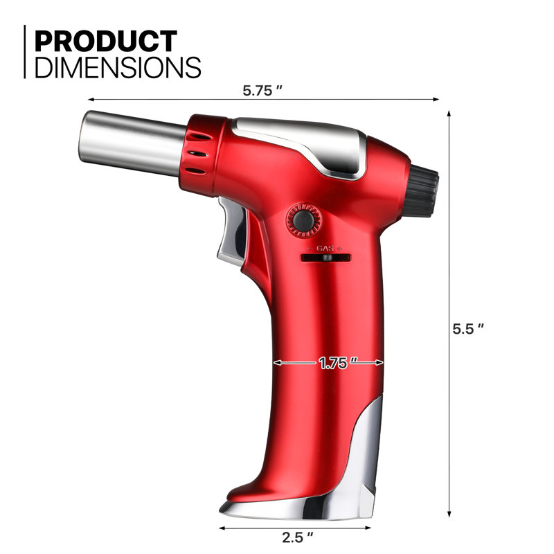 Briquet antiadhésif en ABS, Rouge