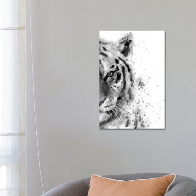 Tiger At Attention by Brandon Wong - Wrapped Canvas Gallery-Wrapped Canvas Giclée