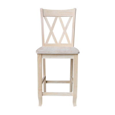 Maner Solid Wood Counter Stool