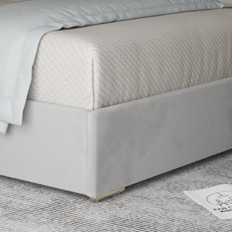 Anatolija Upholstered Bed, Grey, Kingsize (5')