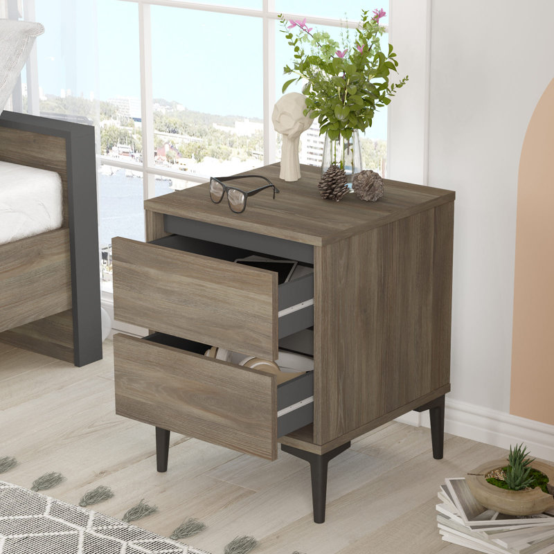 Nightstand, Brun / noir