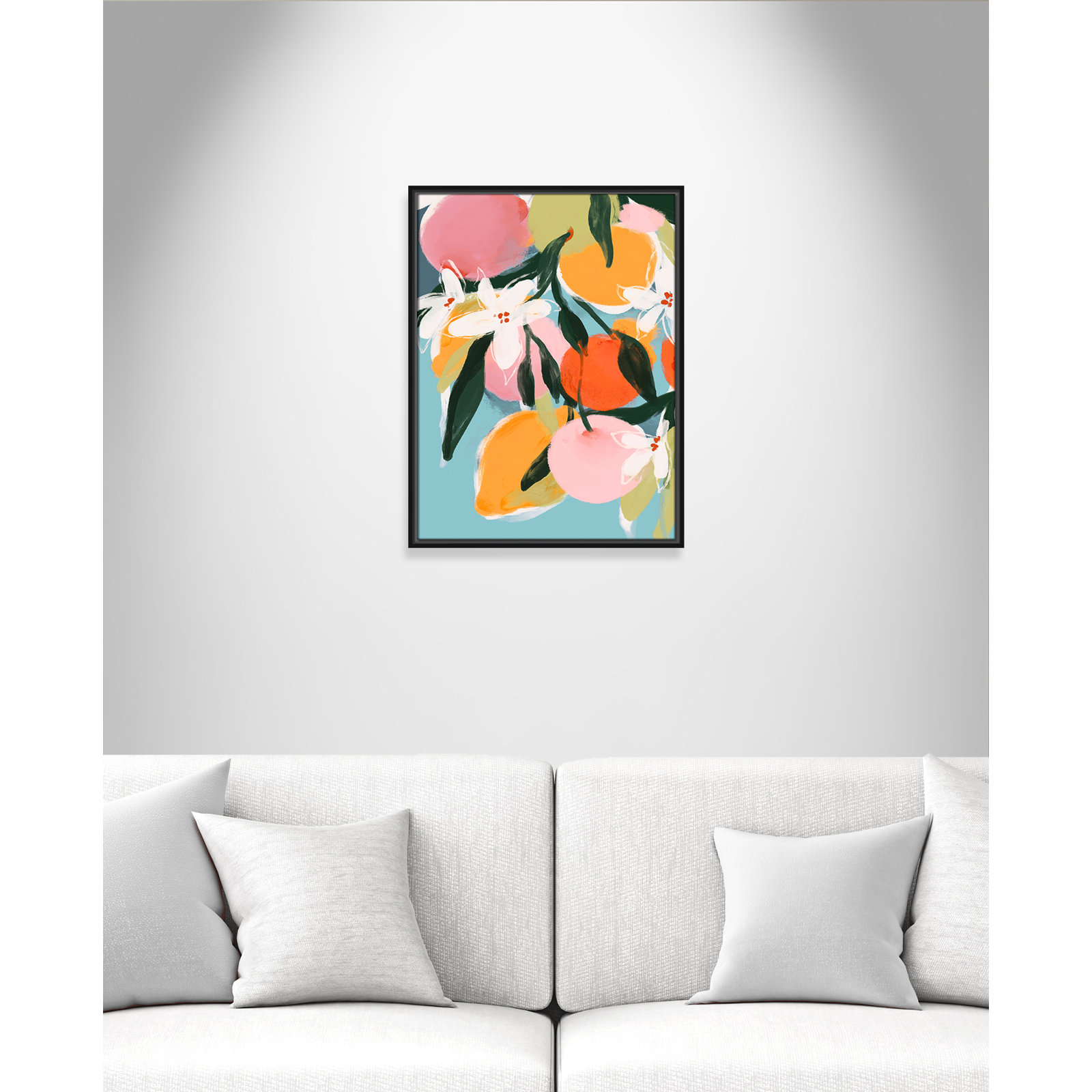 Fruity Summer I Print by Treechild, Black Floater, 25.5" H x 19.5" W