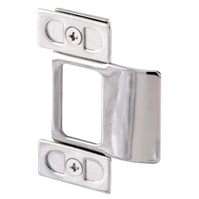 Gâche de porte réglable, 2 pièces, chromée (paquet de 1), H 5,4 po x l 3,7 po x P 0,55 po, Chrome chrome