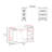 San Diego 54" Wide Two Drawer Expandable Desk  With Seven Shelves And Casters White - Dark Walnut