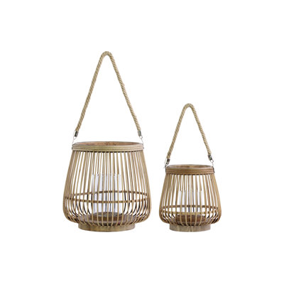 Wood Tabletop Lantern
