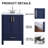 24'' Blue Modern Free-Standing Single Bathroom Vanity Set