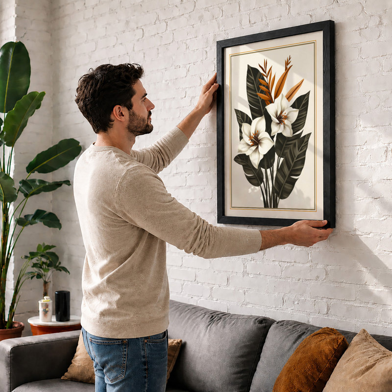 Study Botanical - Framed Print, A4 - 29.7 x 21.0 cm, Unframed